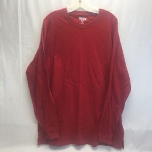 Men’s Duluth Long Sleeve T-Shirt Long Tail Trim Fit XL Brick Red